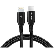 Max & Max USB-C To Lightning Cable 2m Black