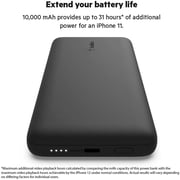 Belkin Boostcharge Plus 10000mah Portable Charger Power Bank With Integrated Lightning (mfi) & Integrated Usb-c Cables And Additional Usb-c Charging Port, Led Indicator Light - Black