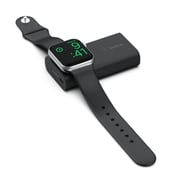 Belkin Boost Charge Portable Powerbank 2200mah With Built In Apple Watch Charger Lightweight & Compact Design, Travel-friendly, 63-hours Of Charge, Micro Usb Cable Included, Four Led Light Indicator - Black
