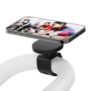 Belkin Magnetic Fitness Mount For Gym Equipment With 360-degrees Angle Compatible For Iphone 12 Series, Magnetic Mobile Phone Mount Holder, Handlebar Seamless Strap Suitable For Indoor Cycling, Treadmill, Spin Bike - Black