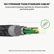 Belkin Duratek Plus Lightning To Usb-a Cable W/strap - 10ft/3meters, Mfi Ultra-strong Charging Cable Compatible For Iphone , Lightning To Usb Cable - Black