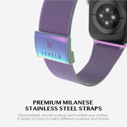Levelo Double Milanese Watch Strap For Apple Watch 42 / 44 / 45mm - Iridescent