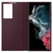 Samsung Smart Clear View Cover Burgundy Galaxy S22 Ultra