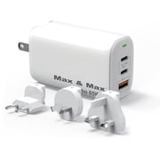 Max & Max Premium 3 Port Wall Charger White