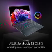 Asus Zenbook 13 UM325UA-OLED0R5W Slim Laptop – Core Ryzen 5 2.1GHz 8GB 512GB Shared Win11Home 13.3inch FHD OLED Grey English/Arabic Keyboard