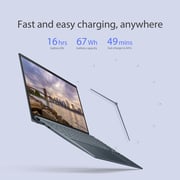 Asus Zenbook 13 UM325UA-OLED0R5W Slim Laptop – Core Ryzen 5 2.1GHz 8GB 512GB Shared Win11Home 13.3inch FHD OLED Grey English/Arabic Keyboard