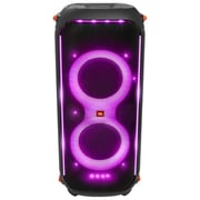JBL Partybox 710 Party Speaker with 800W RMS Powerful Sound, Built In Lights, Splashproof Design, Smooth-Glide Wheels, Dual Connect, Sound Effects, Karaoke Mode - Black