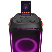 JBL Partybox 710 Party Speaker with 800W RMS Powerful Sound, Built In Lights, Splashproof Design, Smooth-Glide Wheels, Dual Connect, Sound Effects, Karaoke Mode - Black