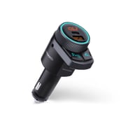 Moxedo Bluetooth Fm Transmitter For Car, 38w Auto-scan Wireless Car Kit Radio Fast Charger Adapter With Usb Qc3.0+type-c Pd 20w Aux Port Supports Hands-free Calls