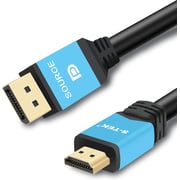 S-tek Display Port To Hdmi Cable Male To Male Dp To Hdmi For Hdtv And Monitor Cable 3mtr