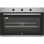 Beko 90cm Built-in Gas Oven, Fan-Assisted, 96L, Mechanical Timer, A+ Rating, Stainless Steel - BBWHT12101XS