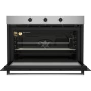 Beko 90cm Built-in Gas Oven, Fan-Assisted, 96L, Mechanical Timer, A+ Rating, Stainless Steel - BBWHT12101XS