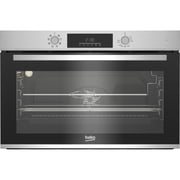 Beko 90cm Built-in Electric Oven, 8 Functions, 108L, Steamaid, SteamShine Cleaning, Digital Touchcontrol, A Rating, Stainless Steel - BBWMT13300BS