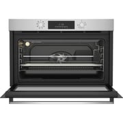 Beko 90cm Built-in Electric Oven, 8 Functions, 108L, Steamaid, SteamShine Cleaning, Digital Touchcontrol, A Rating, Stainless Steel - BBWMT13300BS