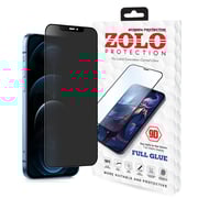 Zolo Anti-spy Anti-fingerprint Matt Privacy 9d Tempered Glass Screen Protector For Apple Iphone 13 Black