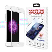 Zolo 9d Tempered Glass Screen Protector For Apple Iphone 8 White/clear
