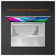 ASUS Vivobook Pro 16X OLED M7600QE-OLED0R9W Creator Laptop - Ryzen R9 3.3GHz 32GB 1TB 4GB Win11 16inch 4K OLED Meteor White English/Arabic Keyboard