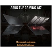 ASUS TUF A17 (2022) Gaming Laptop - AMD Ryzen 7-6800H / 17.3inch FHD / 16GB RAM / 1TB SSD / 8GB NVIDIA GeForce RTX 3070 Graphics / Windows 11 Home / English & Arabic Keyboard / Jaeger Grey / Middle East Version - [FA707RR-HX003W]