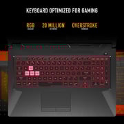 ASUS TUF A17 (2020) Gaming Laptop - AMD Ryzen 7-4800H / 17.3inch FHD / 16GB RAM / 512GB SSD / 4GB NVIDIA GeForce RTX 3050 Graphics / Windows 11 Home / English & Arabic Keyboard / Eclipse Grey / Middle East Version - [FA706IC-HX1137T]