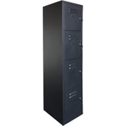 Mahmayi Godrej Oem 4 Door Steel Locker File Cabinet - Black