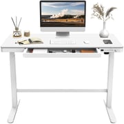 Mahmayi Standing Desk (White Wood With Usb)