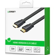 كيبل HDMI مسطح أسود 3 أمتار من يوغرين