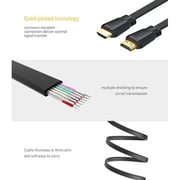 كيبل HDMI مسطح أسود 3 أمتار من يوغرين