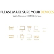 كيبل HDMI مسطح أسود 3 أمتار من يوغرين