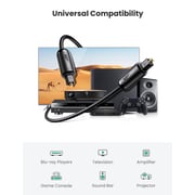 Ugreen Toslink Optical Audio Cable 1.5m Black
