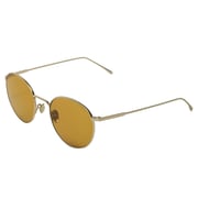 Lacoste L202spc 718 Round Gold Fullrim Sunglassesfor Unisex (yellow Lens)