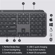 Logitech MX Keys Wireless Keyboard Graphite