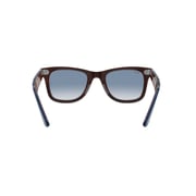 Ray Ban Sunglasses Rb2140f 127873f Size 52 Frame Colour Polished Blue With Lens Light Blue Unisex