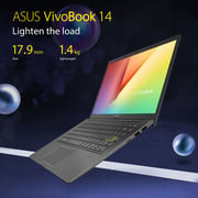 ASUS Vivobook 14 Slim Laptop - 11th Gen Core i5 2.4GHz 8GB 512GB 2GB 14inch FHD Win11 Black English/Arabic Keyboard K413EQ EB472W (2022) Middle East Version