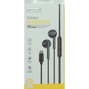 Digitplus DP-B609 Stereo USB-C In Earphones Black