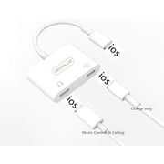Digitplus 2 In 1 Lightning Adaptor White