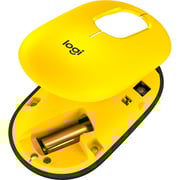 Logitech Wireless Pop Mouse with Customizable Emoji Blast Yellow