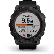 Garmin 0100254123 Fenix 7X Sapphire Solar Edition Smart Watch Black