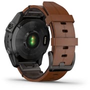 Garmin 010-02582-30 Epix Gen 2 Sapphire Smart Watch with Chestnut Leather Band Black Titanium