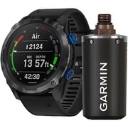 Garmin 010-02132-13 Descent Mk2i Smart Watch Titanium Carbon Grey/Black + T1 Tracker