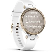 Garmin 010-02384-10 Lily Sport Smart Watch With Silicone Band White