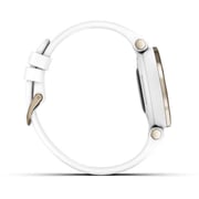Garmin 010-02384-10 Lily Sport Smart Watch With Silicone Band White