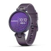 Garmin Lily Midnight Orchid Bezel with Deep Orchid Case and Silicone Band
