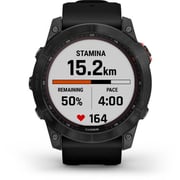 Garmin 010-02541-01 Fenix 7X Solar Smart Watch Slate Grey/Black
