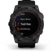 Garmin 010-02541-01 Fenix 7X Solar Smart Watch Slate Grey/Black