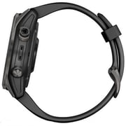 Garmin 0100253925 Fenix 7S Sapphire Solar Smart Watch 42mm Carbon Grey DLC Titanium With Black Band