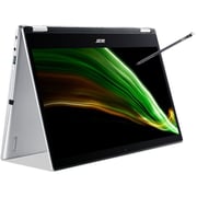 Acer Spin 1 SP114-31-C63Y NX.ABWEM.007 2-in-1 Convertible Laptop - Celeron 1.1GHz 4GB 128GB Win11 14inch FHD Silver English/Arabic Keyboard