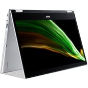 Acer Spin 1 SP114-31-C63Y NX.ABWEM.007 2-in-1 Convertible Laptop - Celeron 1.1GHz 4GB 128GB Win11 14inch FHD Silver English/Arabic Keyboard