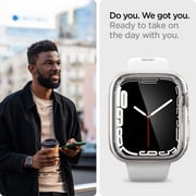 Spigen Ultra Hybrid designed for Apple Watch Case with Screen Protector for Apple Watch 45mm Series 8/7 - Crystal Clear