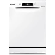 Sharp Dishwasher 3 Basket, 14 Place Settings & 8 Program - Model Qw-ma814-wh White