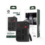 Green Lion Gnspow300w Spark 3 Car Power Inverter 300w - Black
